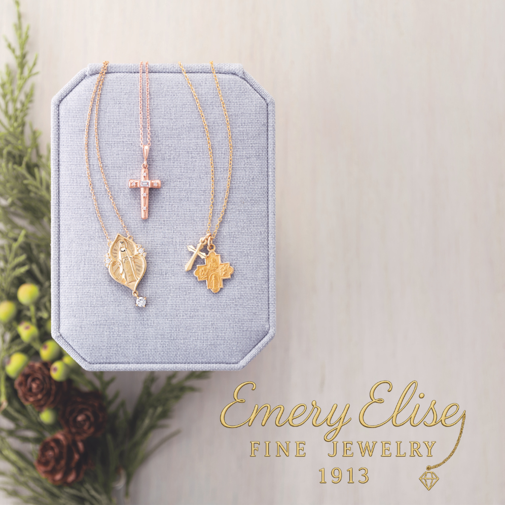 Emery Elise † 1913 | Luxury Religious Jewelry in Gold, Platinum & Sterling Silver