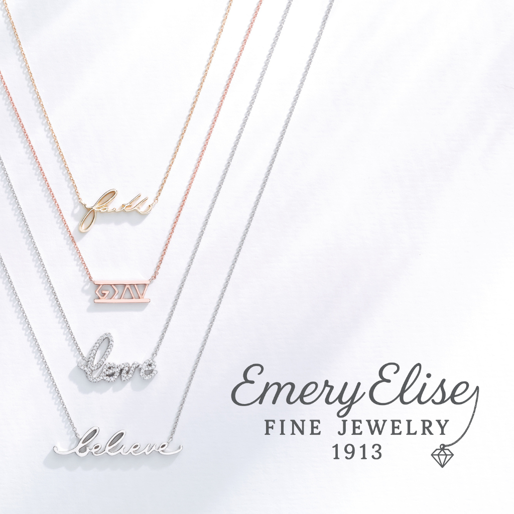 Religious Jewelry Collection | Blessed, Pray & Angel Wing Necklaces in Gold, Platinum & Silver