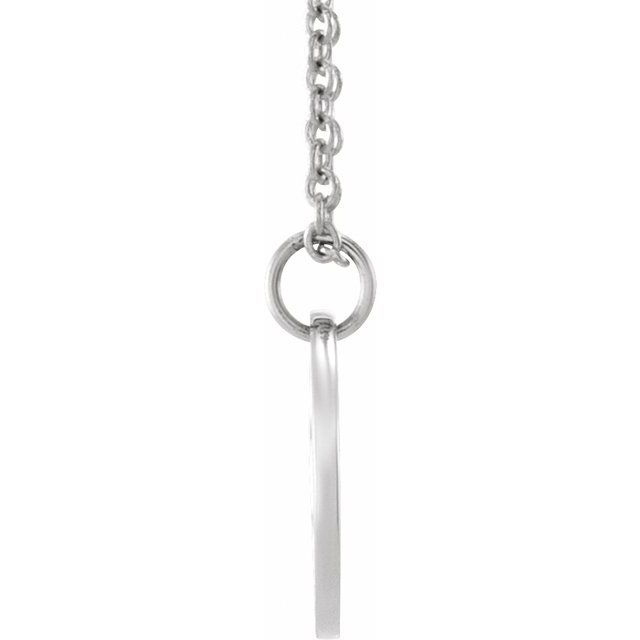 14K White (Ichthus) Fish 16-18" Necklace