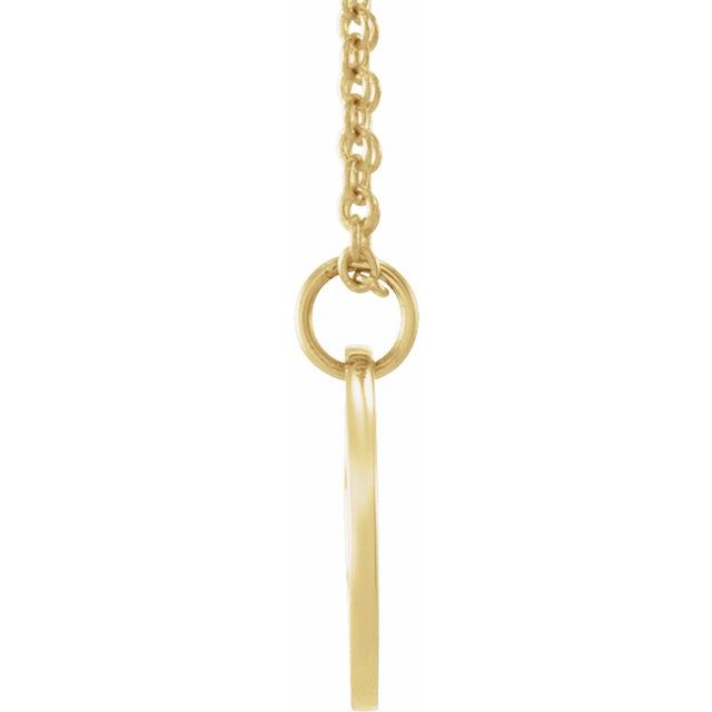 14K Yellow (Ichthus) Fish 16-18" Necklace