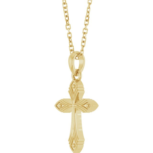 Vintage-Inspired Cross 16-18" Necklace