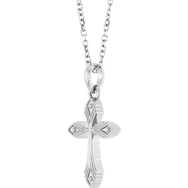 Vintage-Inspired Cross 16-18" Necklace