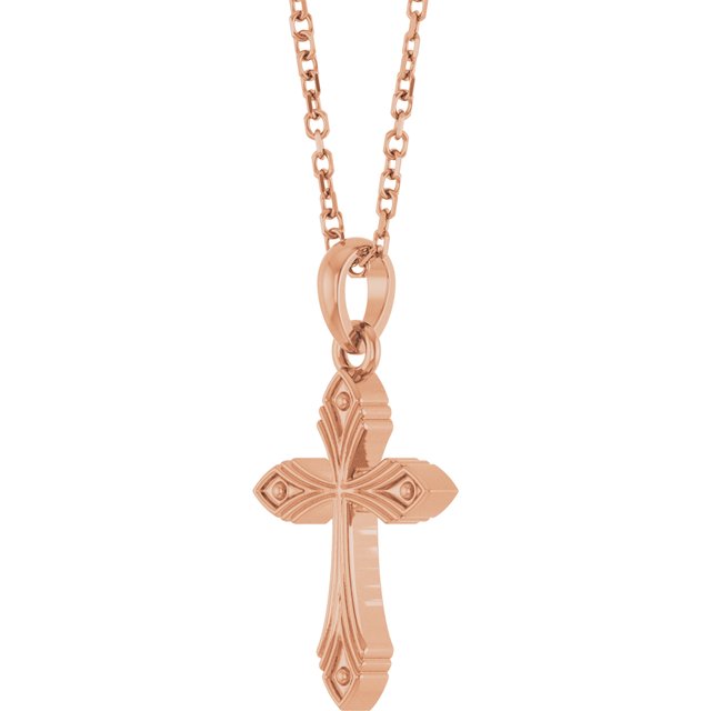 Vintage-Inspired Cross 16-18" Necklace