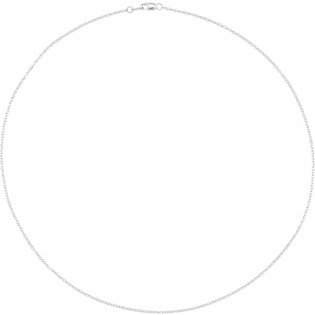 Platinum 1.5 mm Cable 20" Chain