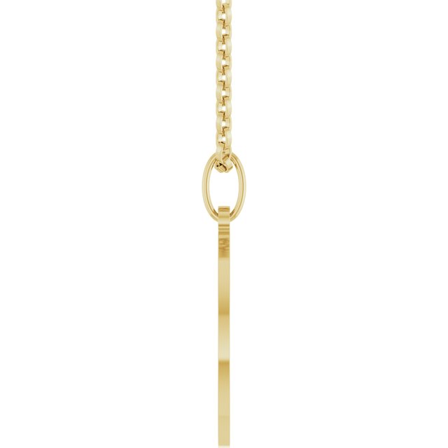 14K Yellow Star of David 18" Necklace
