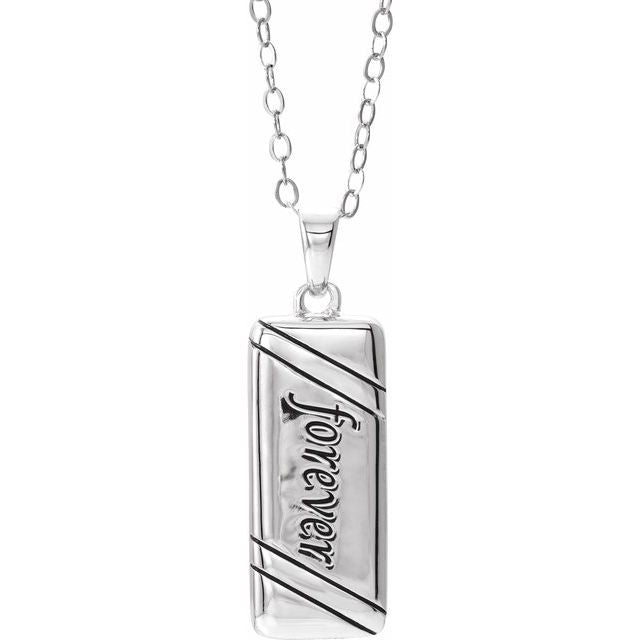 Sterling Silver Forever Companion Ash Holder 18" Necklace
