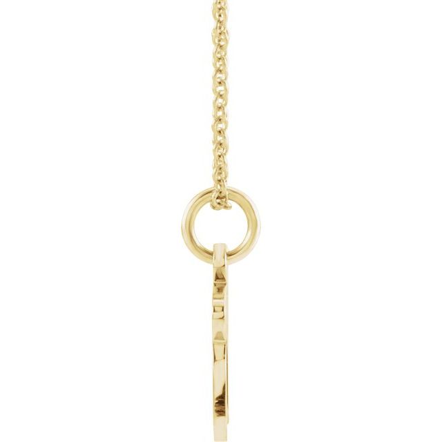 14K Yellow Chai 16-18" Necklace