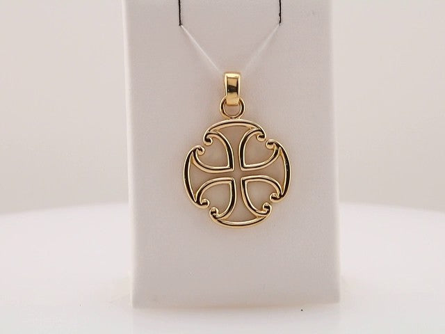 10K Yellow 39x27 mm Maltese Cross