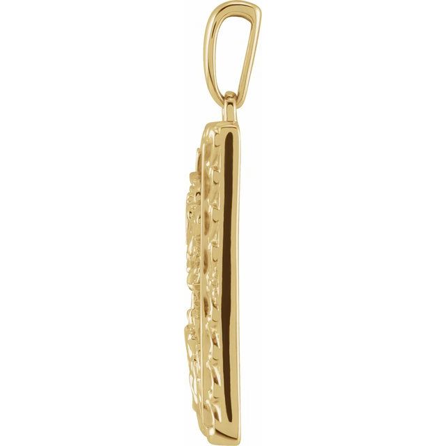14K Yellow 19.8x15.9 mm St. Michael Medal