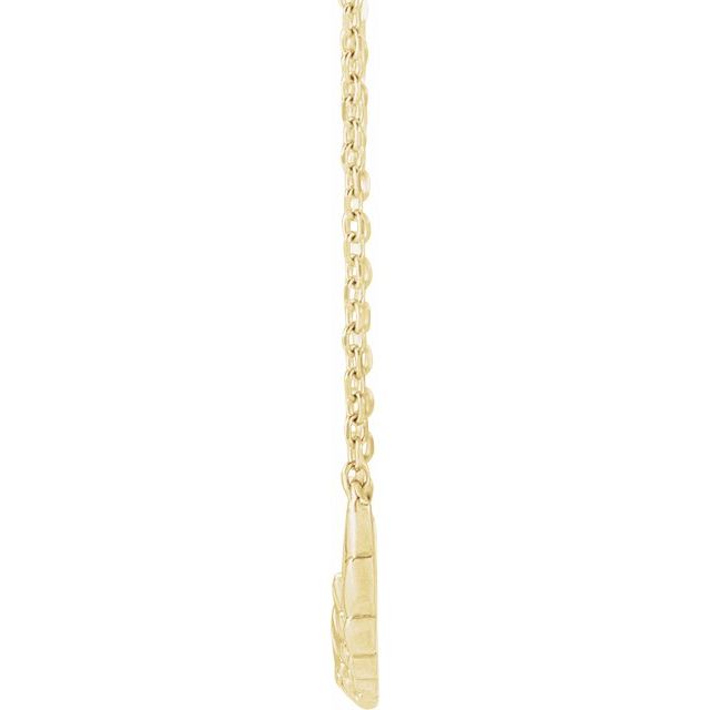 14K Yellow Angel Wings 18" Necklace