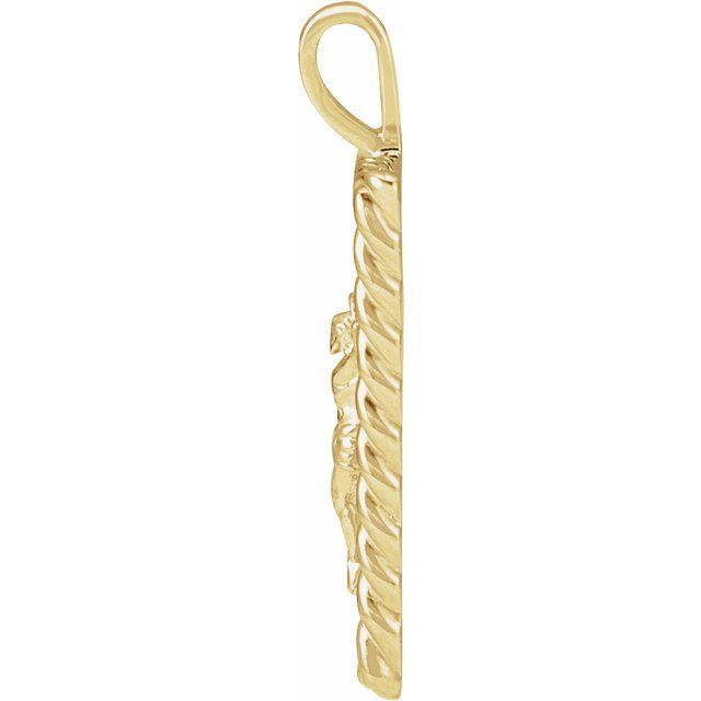 14K Yellow Crucifix Pendant