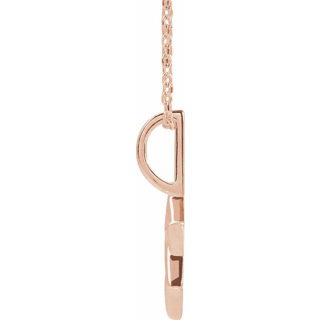 14K Rose Star of David 16-18" Necklace