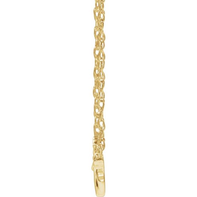 14K Yellow Cherub 16" Necklace