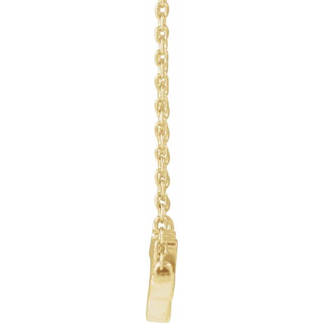 14K Yellow Angel Script 18" Necklace