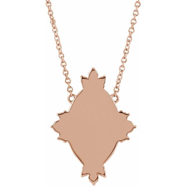 14K Rose 1/5 CTW Natural Diamond Miraculous 16" Necklace