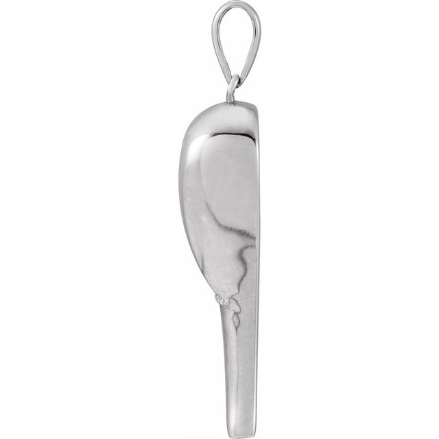 Sterling Silver Angel Wing Ash Holder Pendant