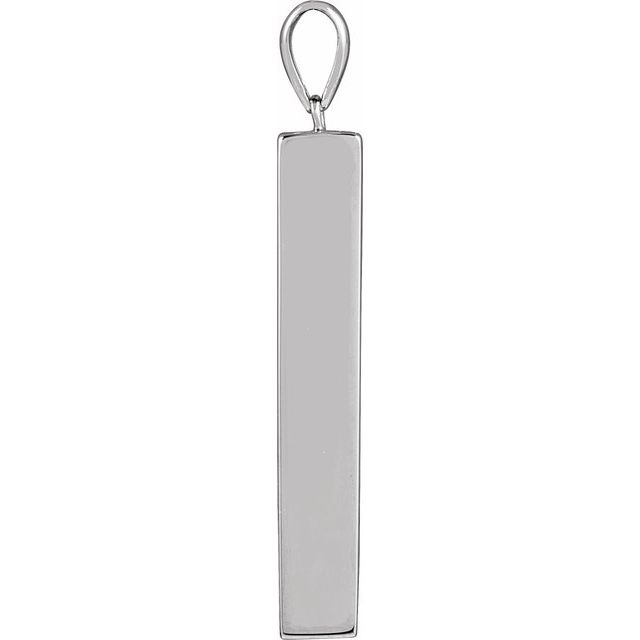 Sterling Silver Ash Holder Bar Pendant