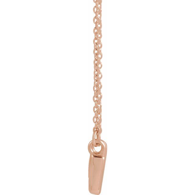 14K Rose .0075 CTW Natural Diamond Creation of Adam 18" Necklace