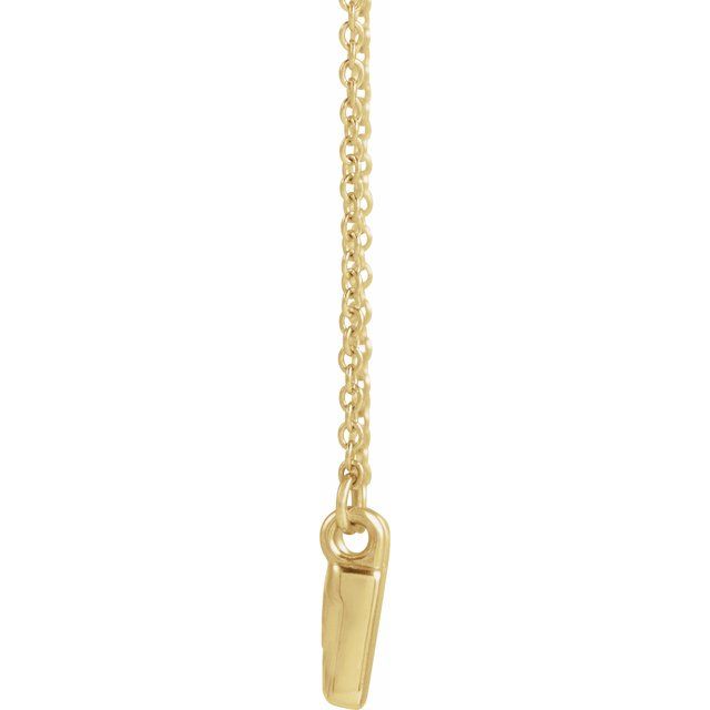 14K Yellow .0075 CTW Natural Diamond Creation of Adam 18" Necklace