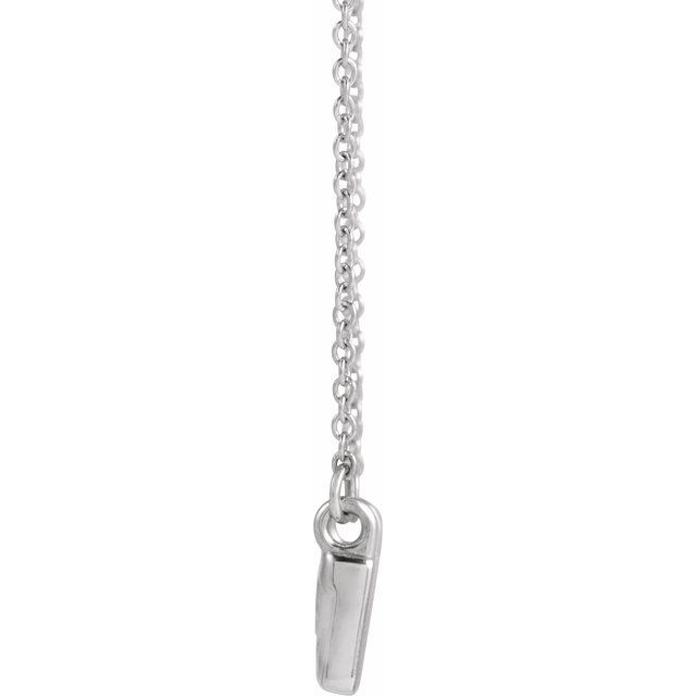Platinum .0075 CTW Natural Diamond Creation of Adam 18" Necklace