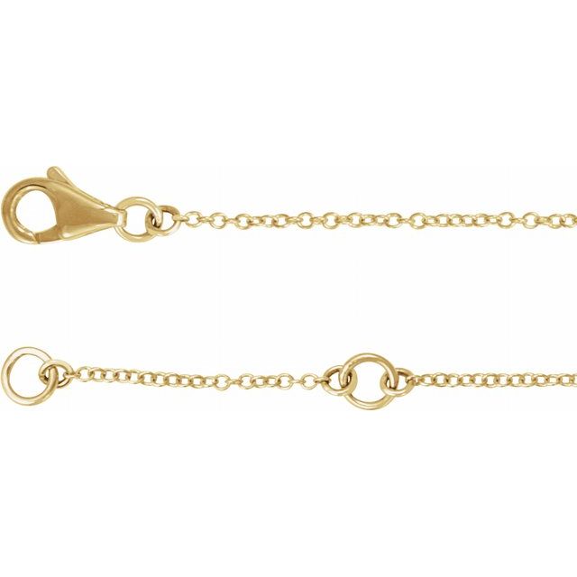 14K Yellow 1/5 CTW Natural Diamond Double Sideways Cross 7-8" Bracelet