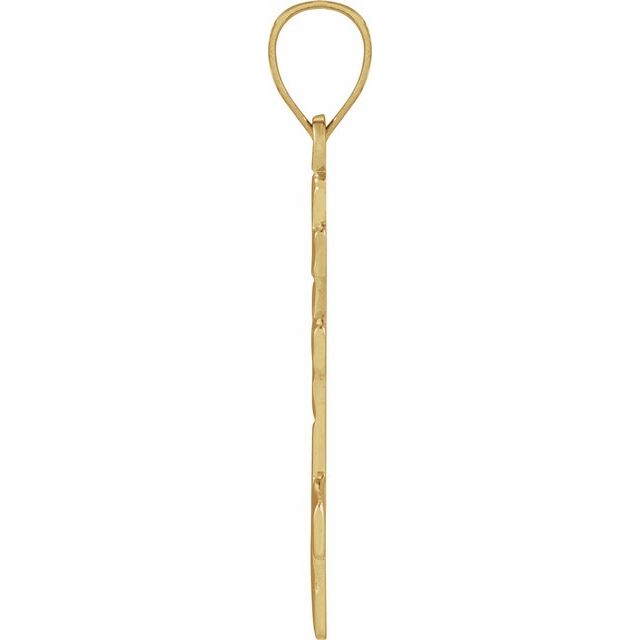 14K Yellow 20x10 mm Orthodox Cross Pendant