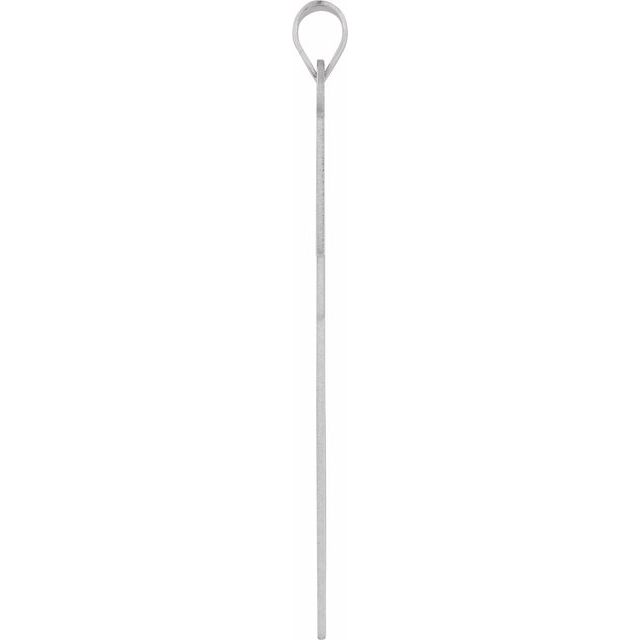 Sterling Silver 39x25 mm Cross Pendant