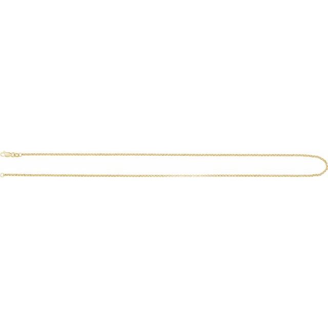 14K Yellow 1.65 mm Rolo 24" Chain