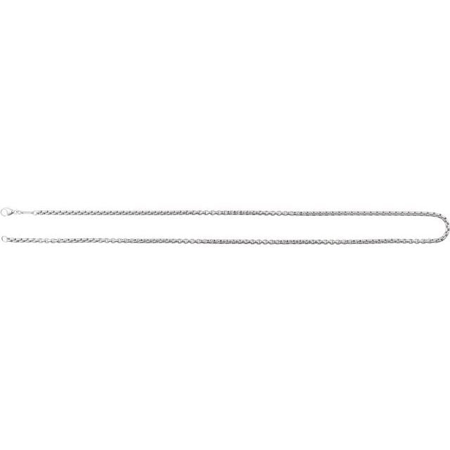 Sterling Silver 1.8 mm Rounded Box 18" Chain