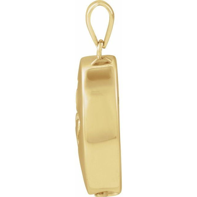 14K Yellow Gold-Plated Sterling Silver Cat Ash Holder Pendant