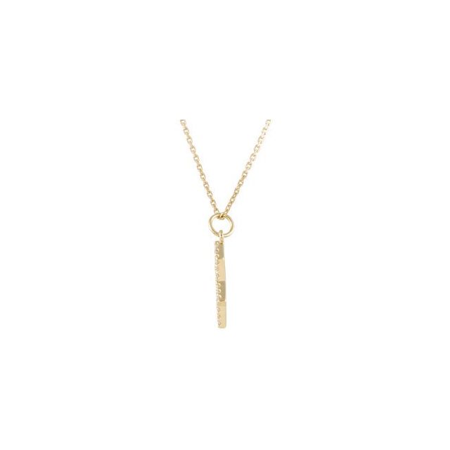 14K Yellow 1/5 CTW Natural Diamond Star of David Necklace