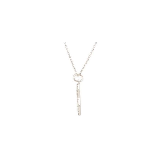 Platinum 1/5 CTW Natural Diamond Star of David Necklace