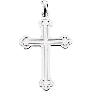 Sterling Silver Cross 18" Necklace