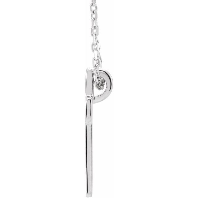 Sterling Silver Open Cross 16-18" Necklace