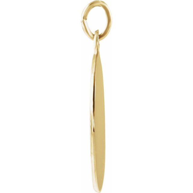 14K Yellow 18 mm St. Anne Medal