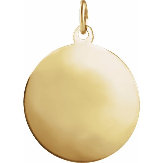 14K Yellow 18 mm St. Anne Medal