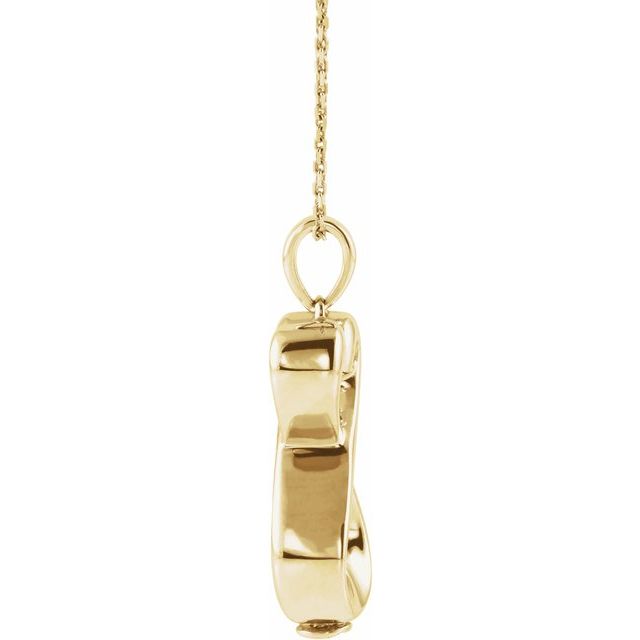 10K Yellow Infinite Love Ash Holder 18" Necklace