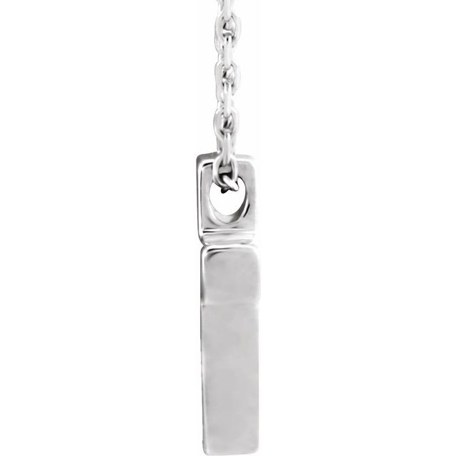 Sterling Silver Petite Cross 16-18" Necklace