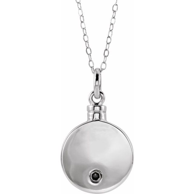 Sterling Silver So Far But Yet So Close Ash Holder 18" Necklace