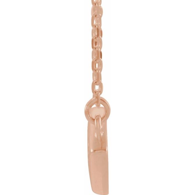 14K Rose Evil Eye 16" Necklace