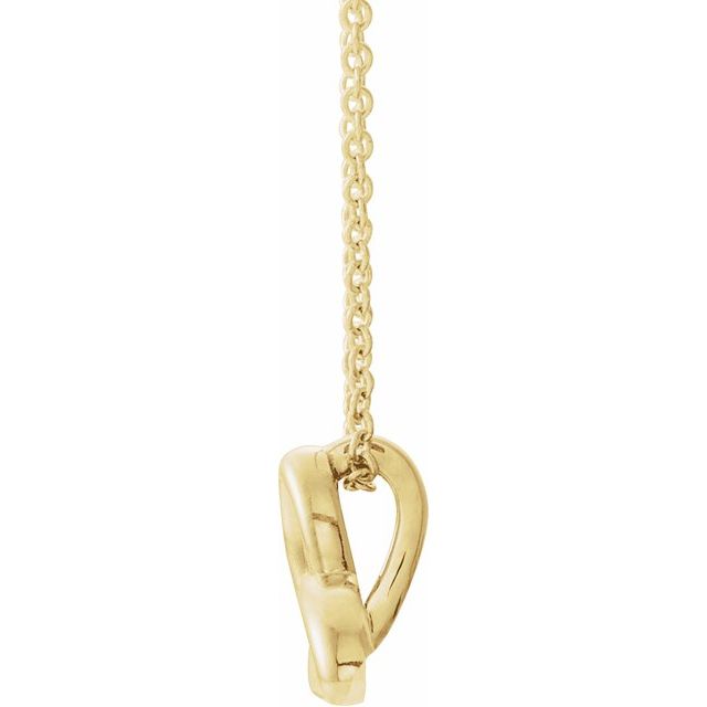 14K Yellow Celtic-Inspired Trinity 16-18" Necklace