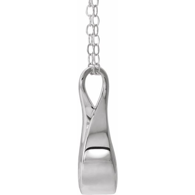 Sterling Silver Infinity-Inspired Ash Holder 18" Necklace
