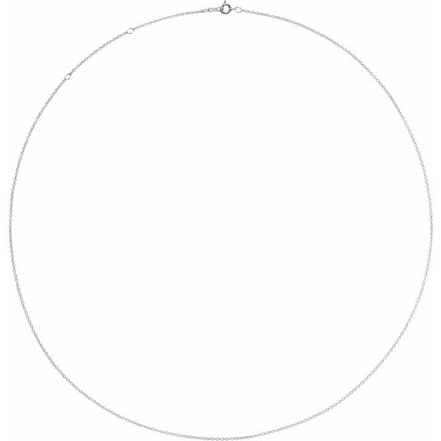 Platinum 1 mm Adjustable Cable 16-18"  Chain