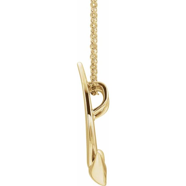 14K Yellow Holy Spirit Dove 16-18" Necklace