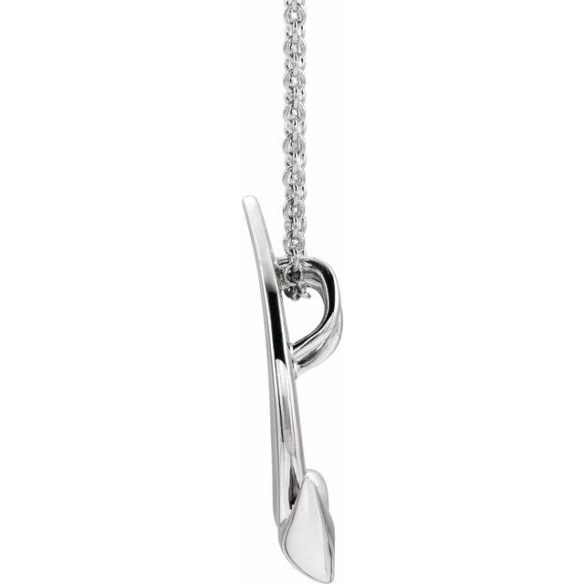 Sterling Silver Holy Spirit Dove 16-18" Necklace