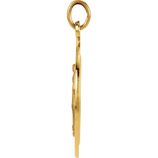 14K Yellow 20 mm Miraculous Medal