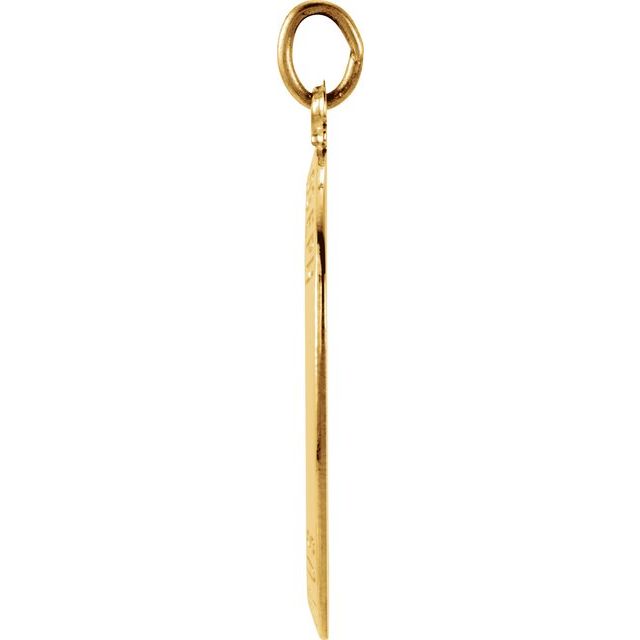 14K Yellow 23.5x16 mm St. Joseph Medal
