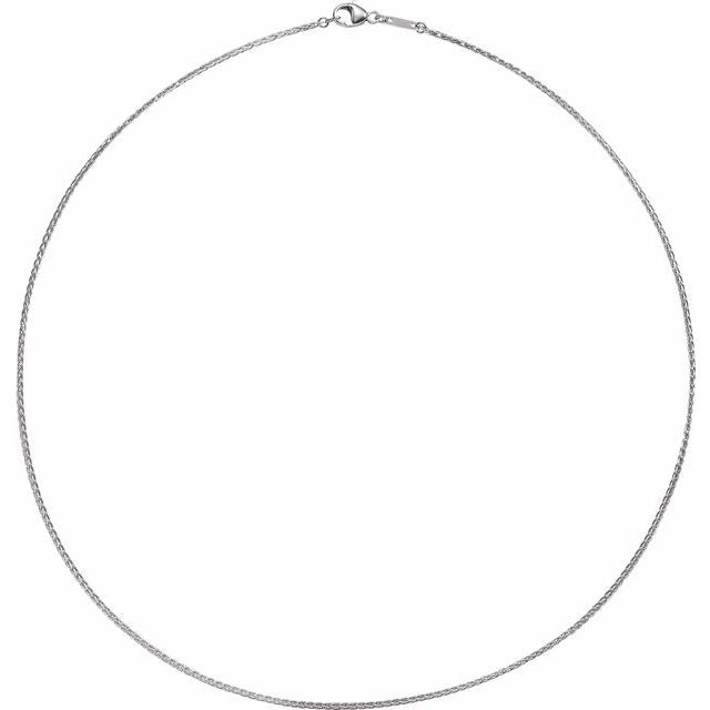 Platinum 1.2 mm Wheat 20" Chain