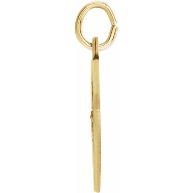 14K Yellow 25 mm Round St. George Medal