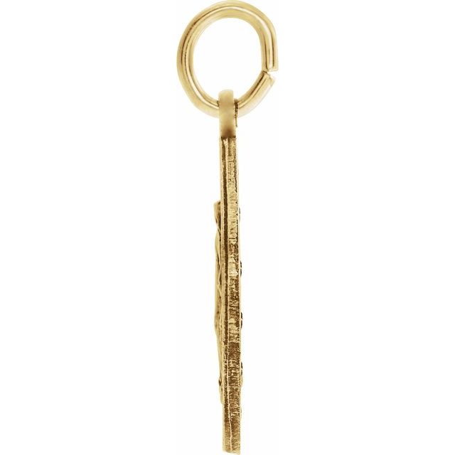 14K Yellow 18 mm Miraculous Medal
